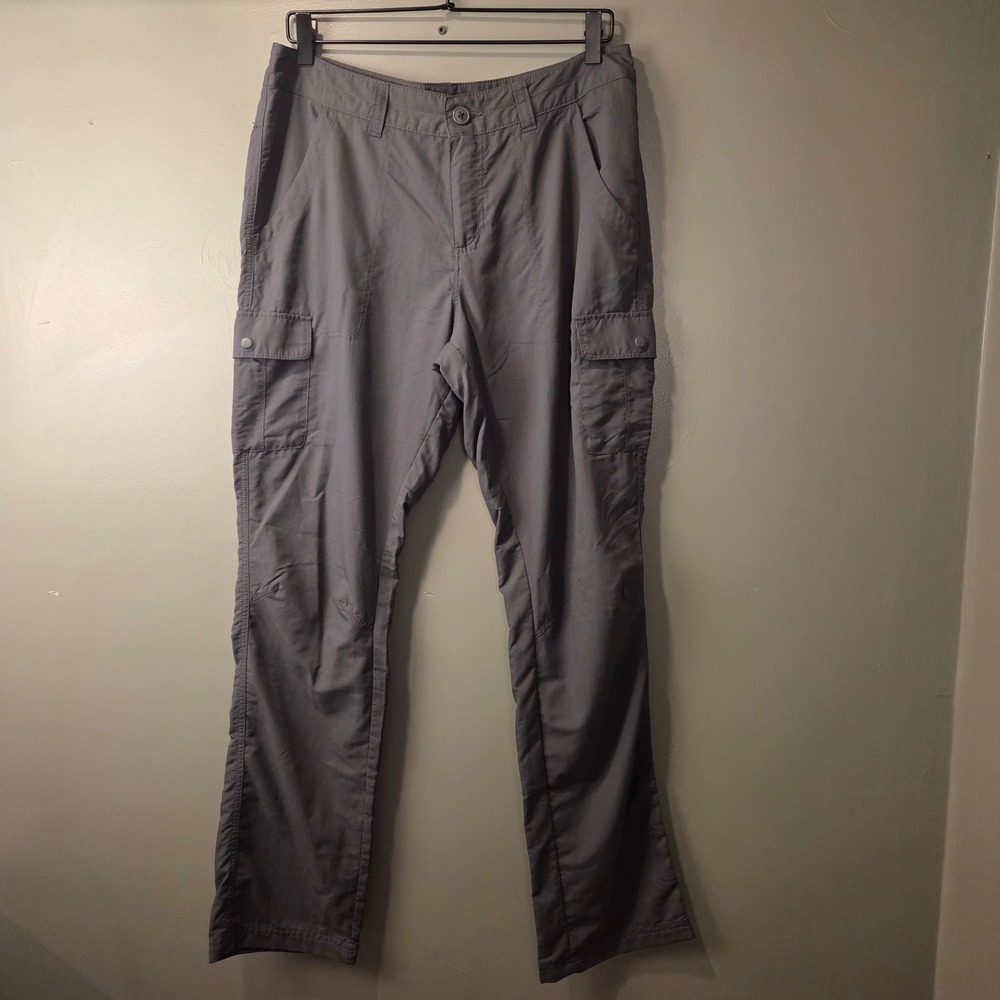 Columbia Omni-Shield Women's 100% Nylon Straight Leg Pants Gray Size 12